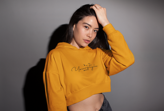 The Elegent Yourstyle Cropped Hoodie