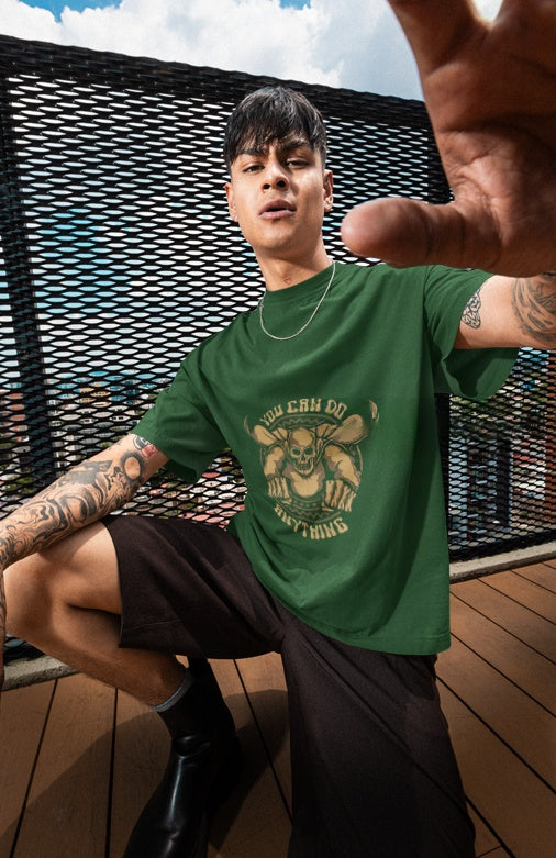 Skull motivation Oversized Tshirt