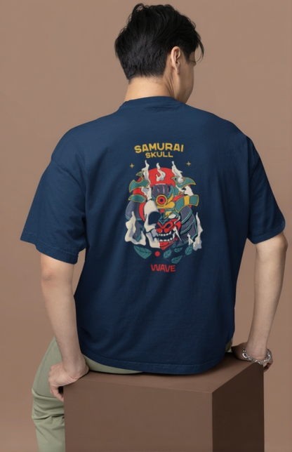 Samurai skull Oversized Tshirt